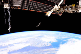 Illustration for article titled These Tiny Satellites Just Left The International Space Station